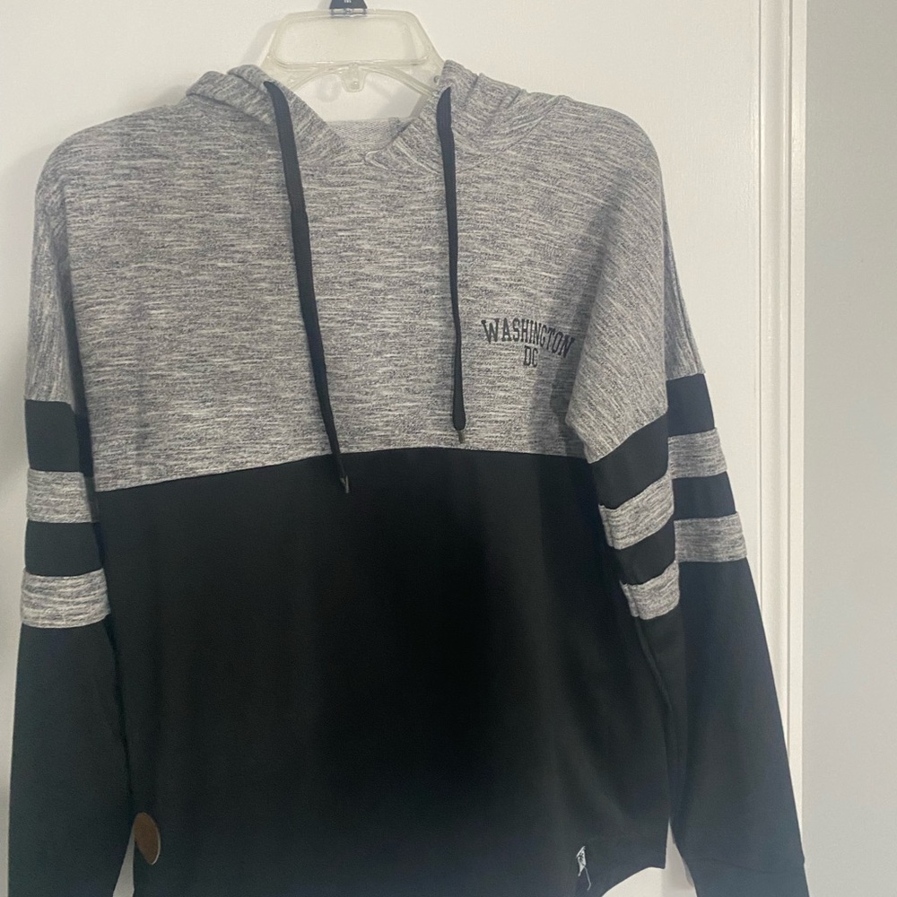 Washington DC Gray and Black Men's Hoodie